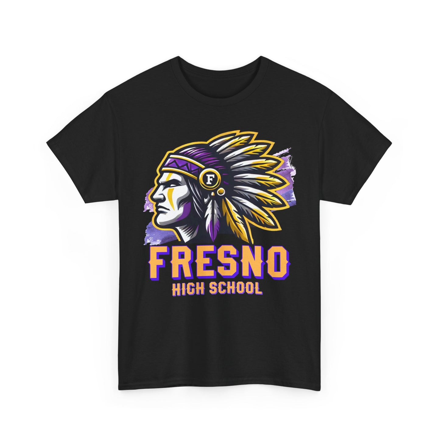 Fresno High School 2025 Unisex Heavy Cotton Tee - Bold Native American Design