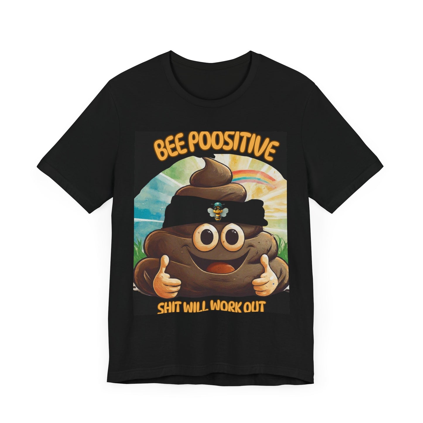 Bee Poositive - Unisex Jersey Short Sleeve Tee