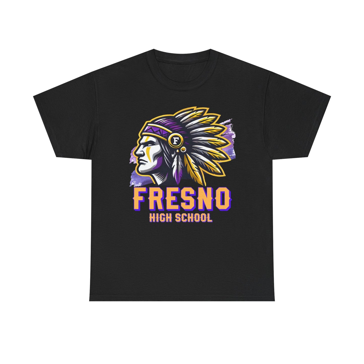 Fresno High School 2025 Unisex Heavy Cotton Tee - Bold Native American Design