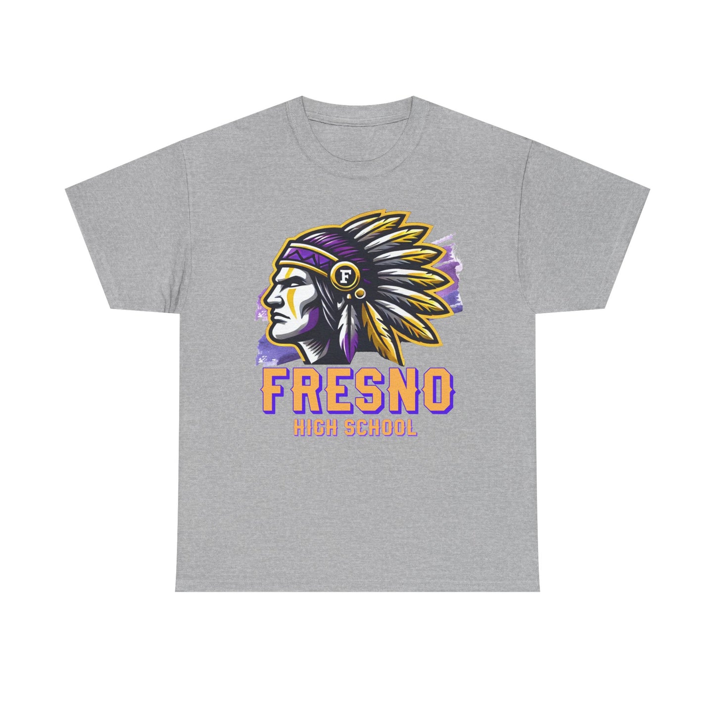 Fresno High School 2025 Unisex Heavy Cotton Tee - Bold Native American Design
