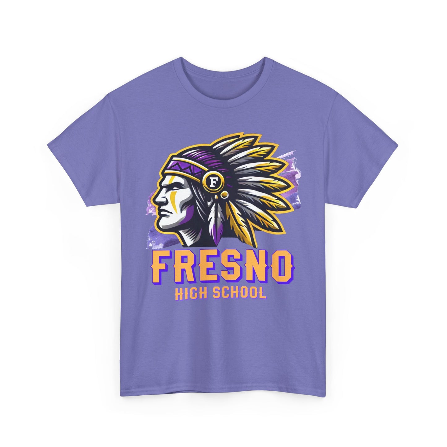 Fresno High School 2025 Unisex Heavy Cotton Tee - Bold Native American Design