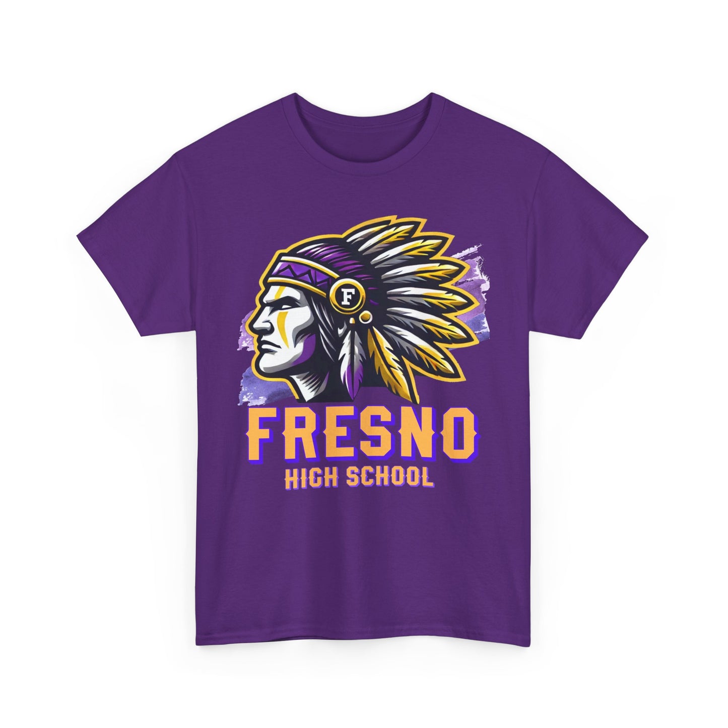 Fresno High School 2025 Unisex Heavy Cotton Tee - Bold Native American Design