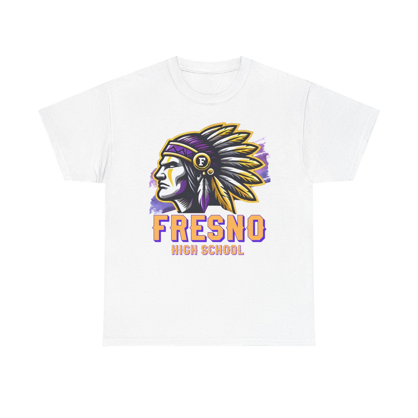 Fresno High School 2025 Unisex Heavy Cotton Tee - Bold Native American Design