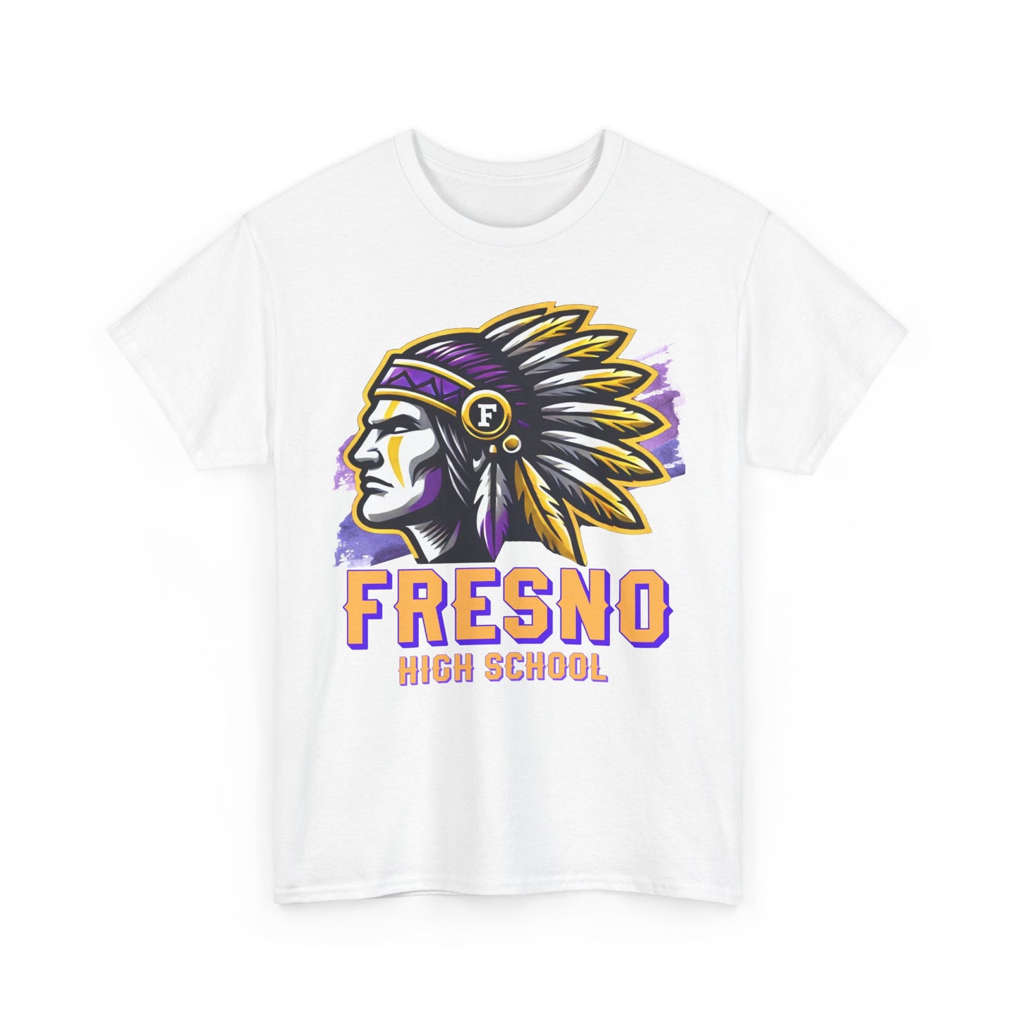 Fresno High School 2025 Unisex Heavy Cotton Tee - Bold Native American Design