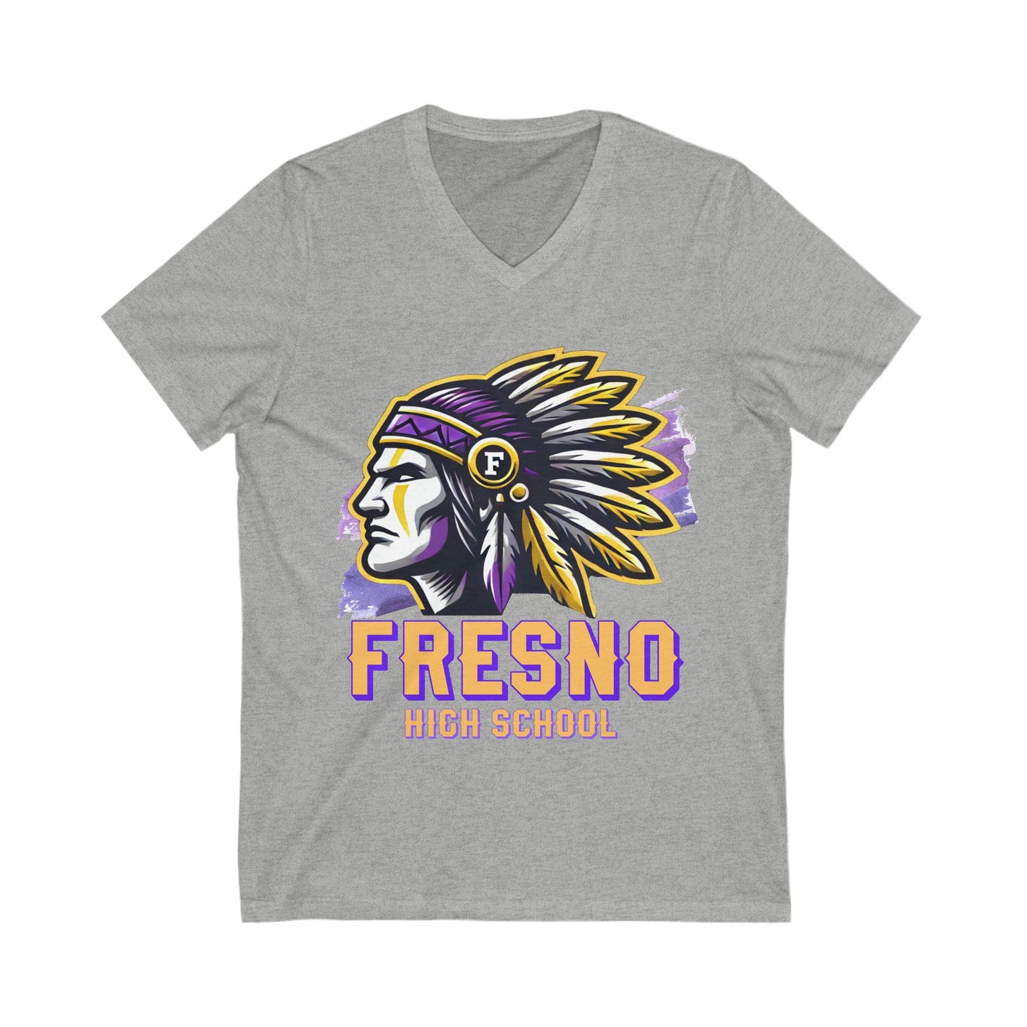 Fresno High School 2025 V-Neck Tee - Unisex Short Sleeve T-Shirt