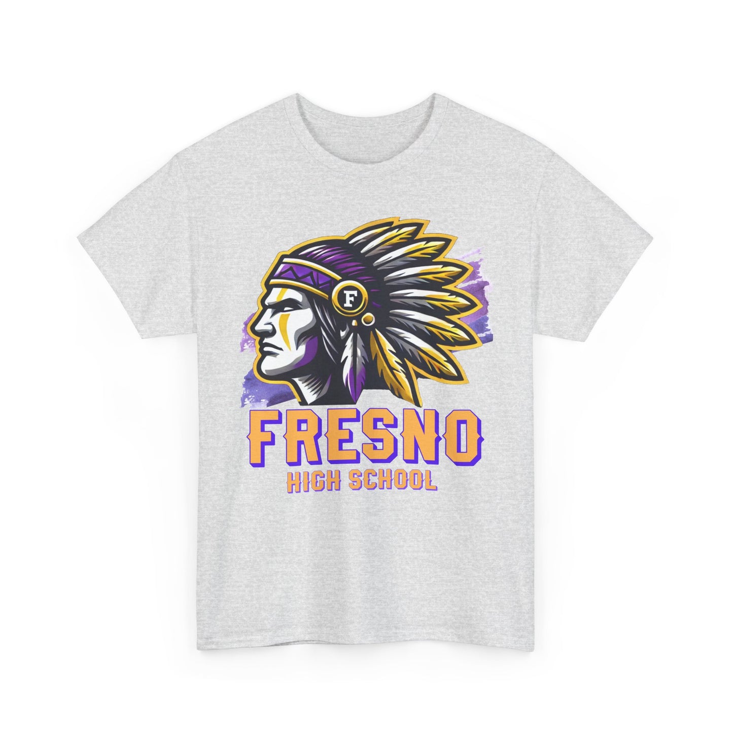 Fresno High School 2025 Unisex Heavy Cotton Tee - Bold Native American Design