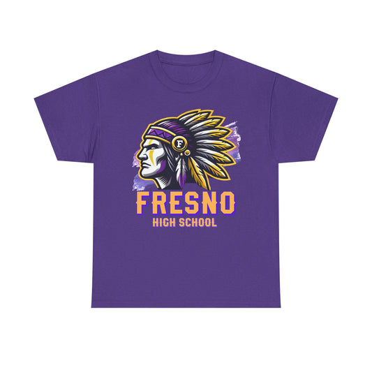 Fresno High School 2025 Unisex Heavy Cotton Tee - Bold Native American Design