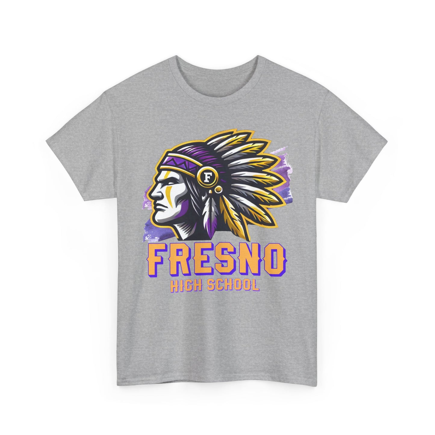 Fresno High School 2025 Unisex Heavy Cotton Tee - Bold Native American Design