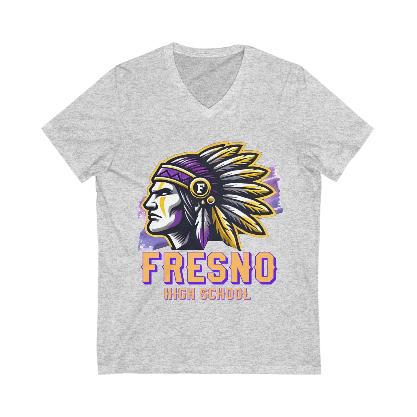 Fresno High School 2025 V-Neck Tee - Unisex Short Sleeve T-Shirt