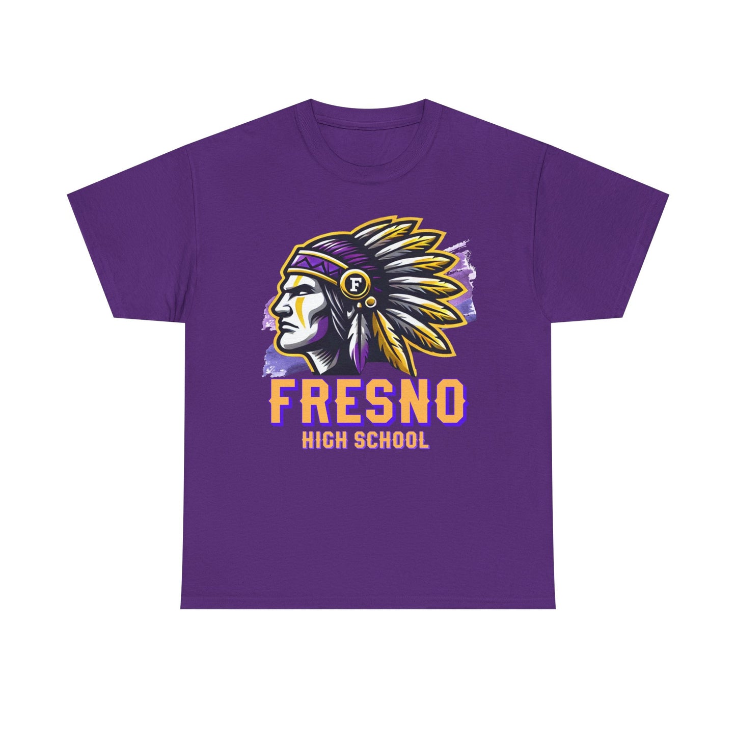 Fresno High School 2025 Unisex Heavy Cotton Tee - Bold Native American Design