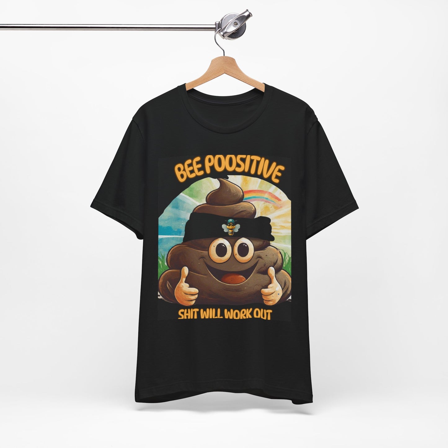 Bee Poositive - Unisex Jersey Short Sleeve Tee