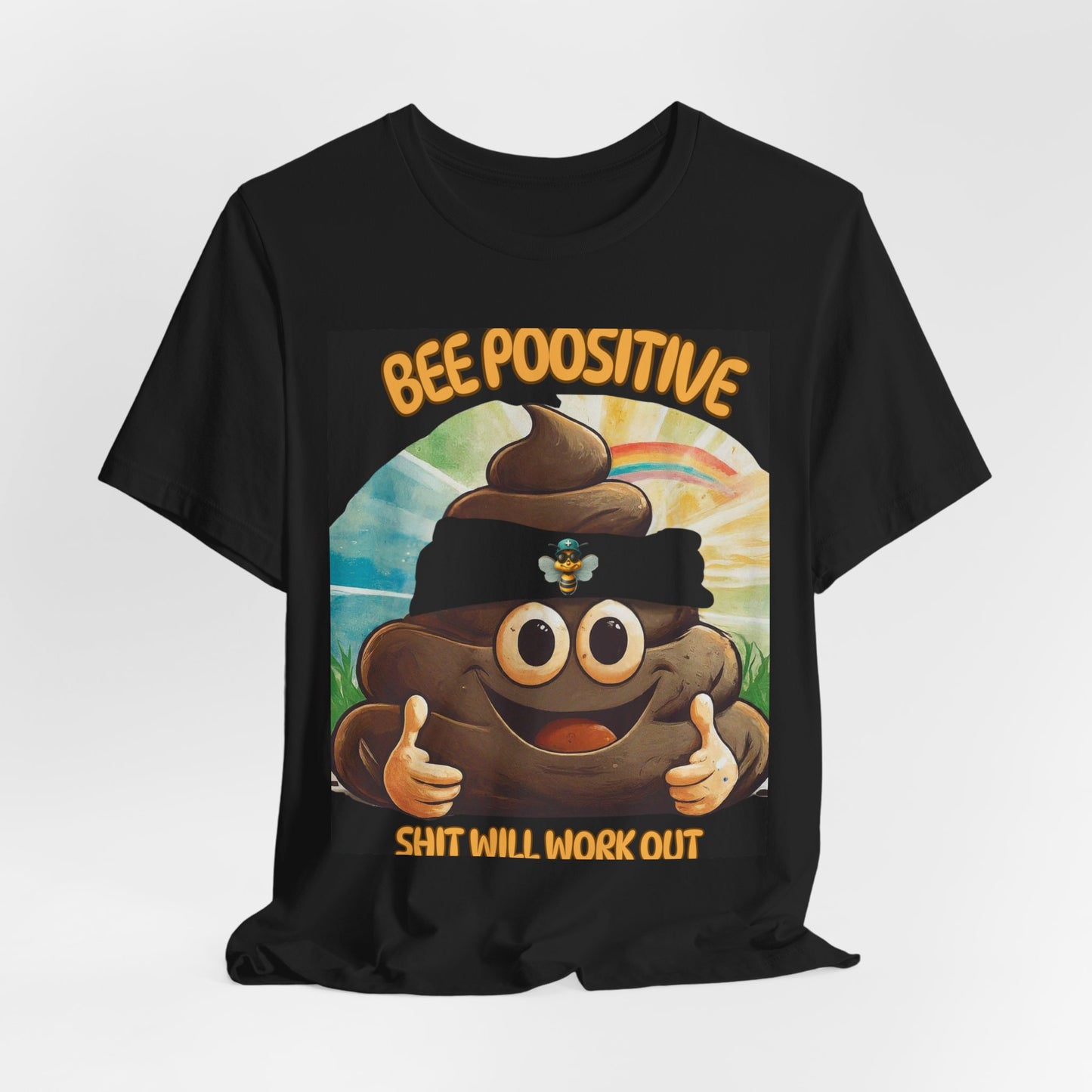 Bee Poositive - Unisex Jersey Short Sleeve Tee