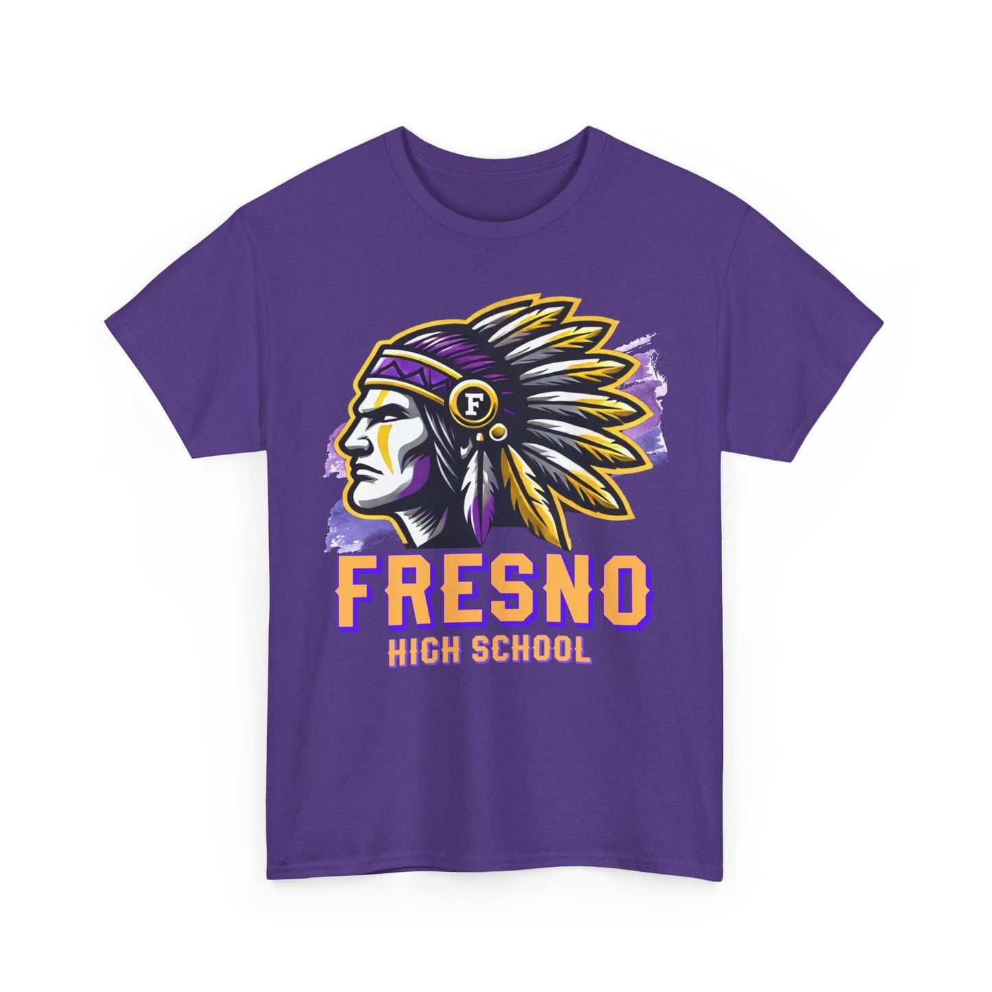 Fresno High School 2025 Unisex Heavy Cotton Tee - Bold Native American Design