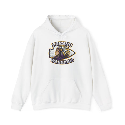 Fresno Warriors Hoodie — Native Chief Arrowhead Logo Pullover