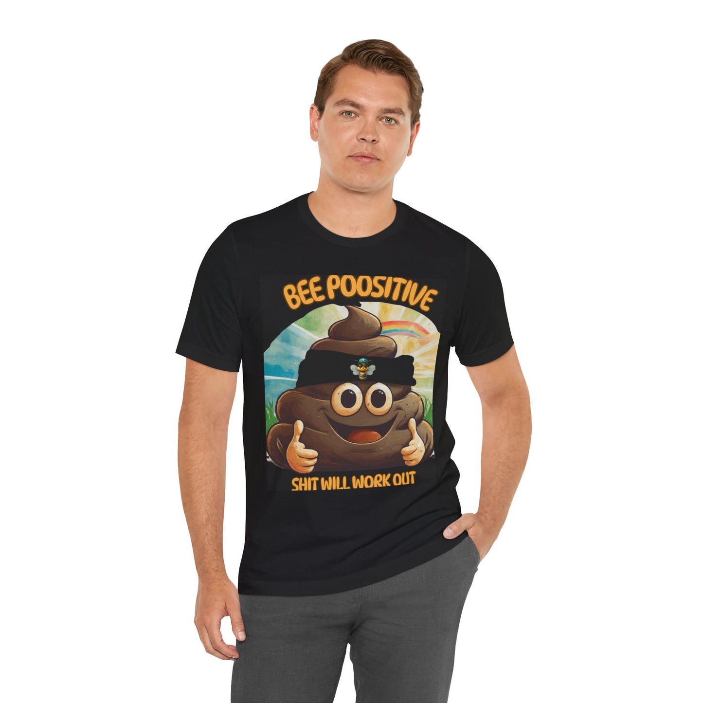 Bee Poositive - Unisex Jersey Short Sleeve Tee