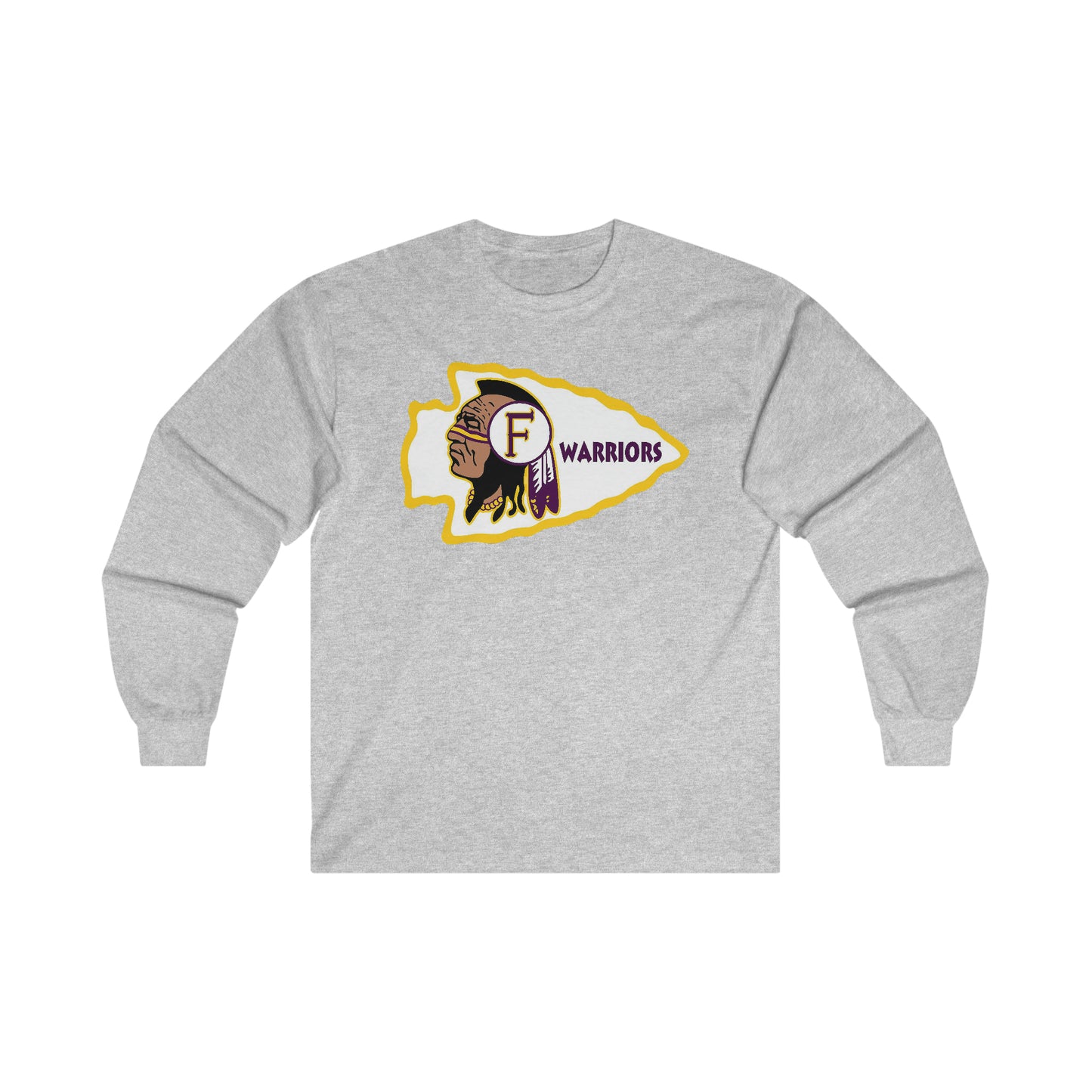 Fresno High Warriors - Men's Long Sleeve Crew Tee SwiftPOD