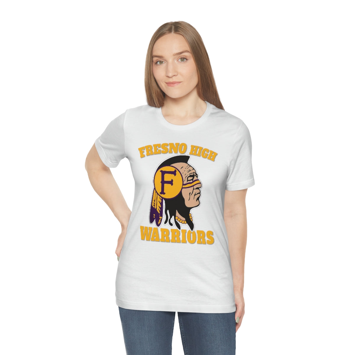 Fresno High Warriors Indian Head 3 - Bella Canvas 3001