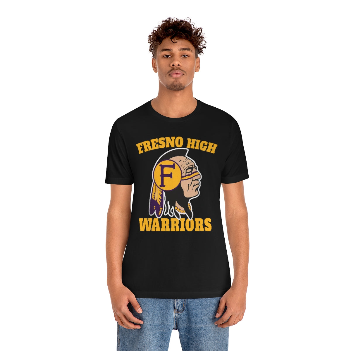Fresno High Warriors Indian Head 3 - Bella Canvas 3001