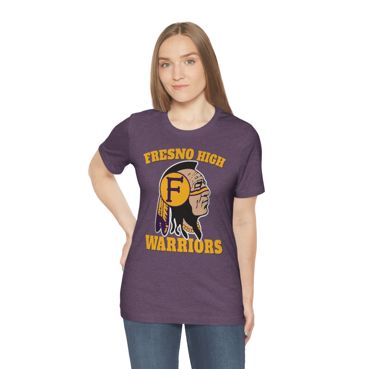 Fresno High Warriors Indian Head 3 - Bella Canvas 3001