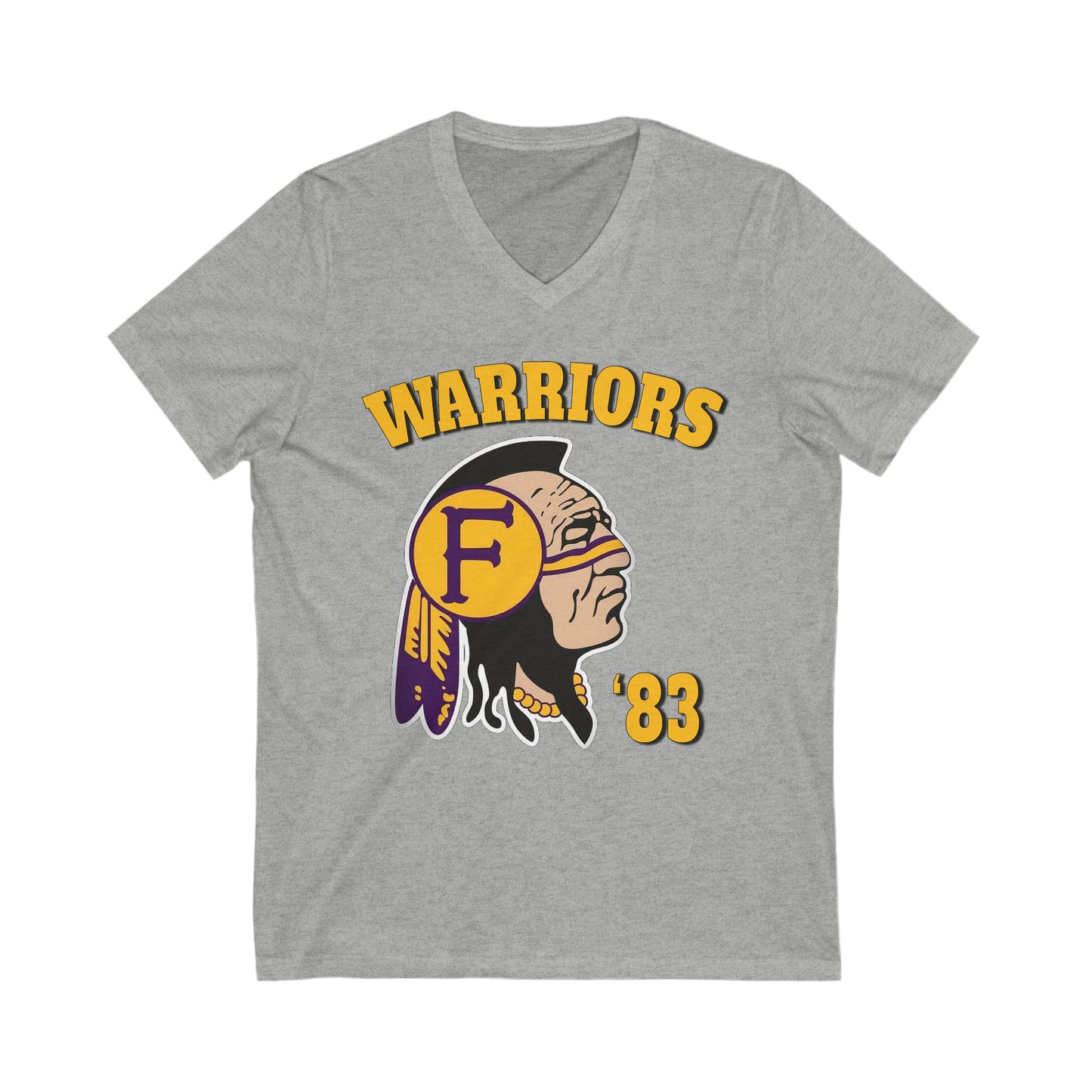 Warriors 83 - Unisex Jersey Short Sleeve V-Neck Tee