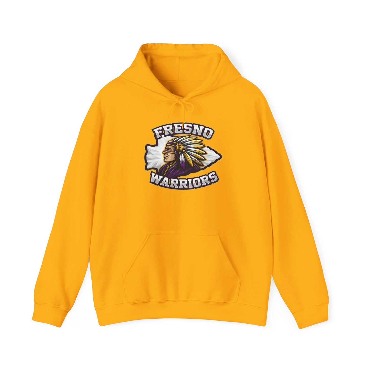 Fresno Warriors Hoodie — Native Chief Arrowhead Logo Pullover