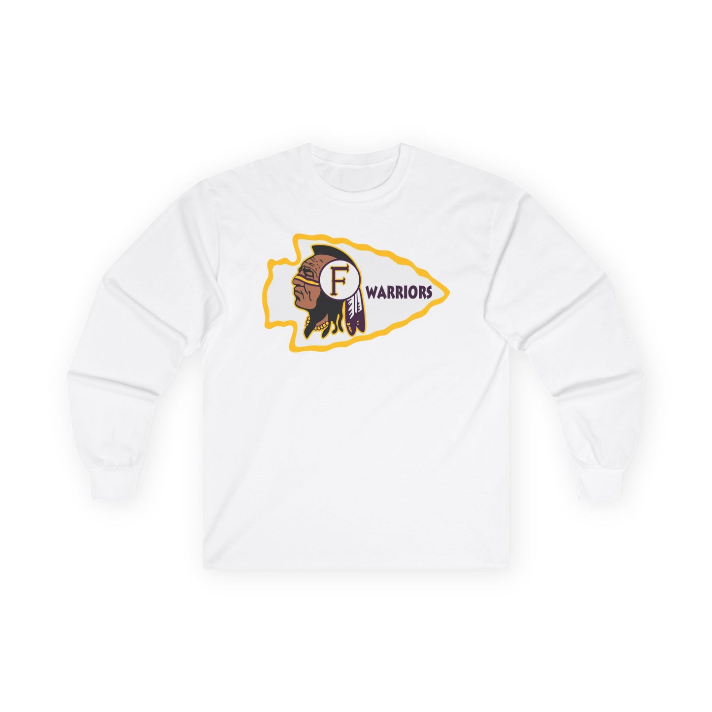 Fresno High Warriors - Men's Long Sleeve Crew Tee SwiftPOD