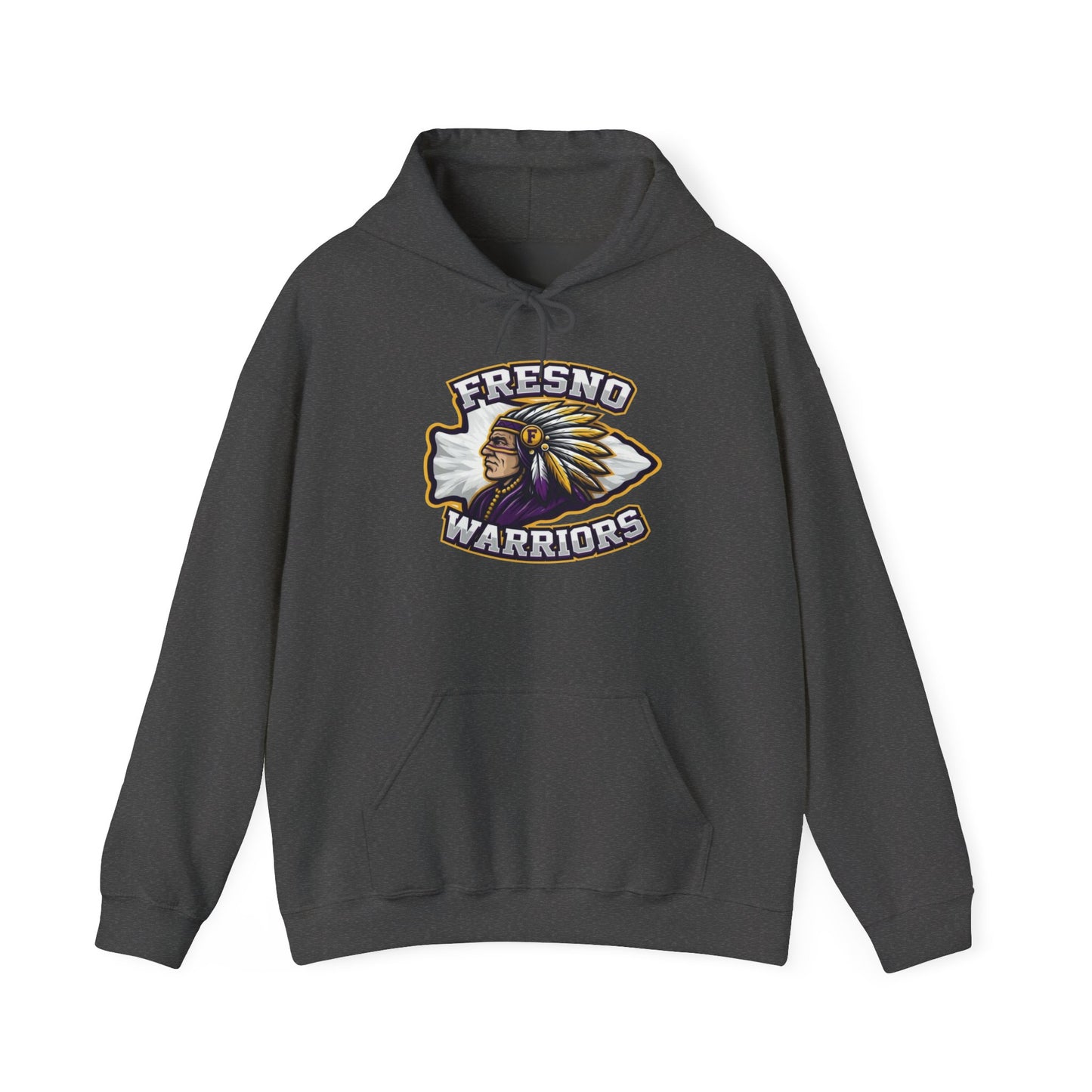 Fresno Warriors Hoodie — Native Chief Arrowhead Logo Pullover