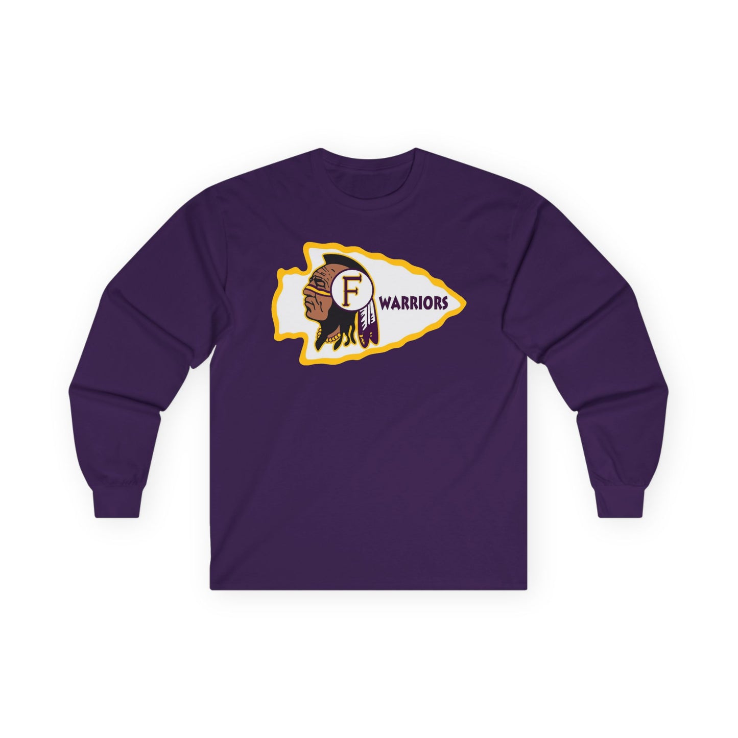 Fresno High Warriors - Men's Long Sleeve Crew Tee SwiftPOD