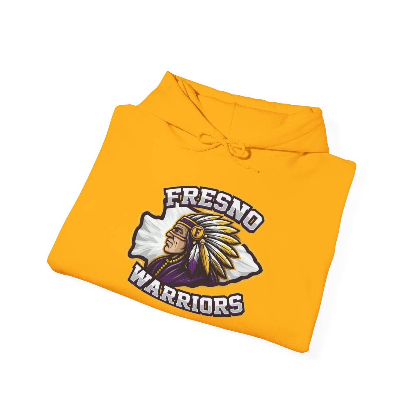 Fresno Warriors Hoodie — Native Chief Arrowhead Logo Pullover
