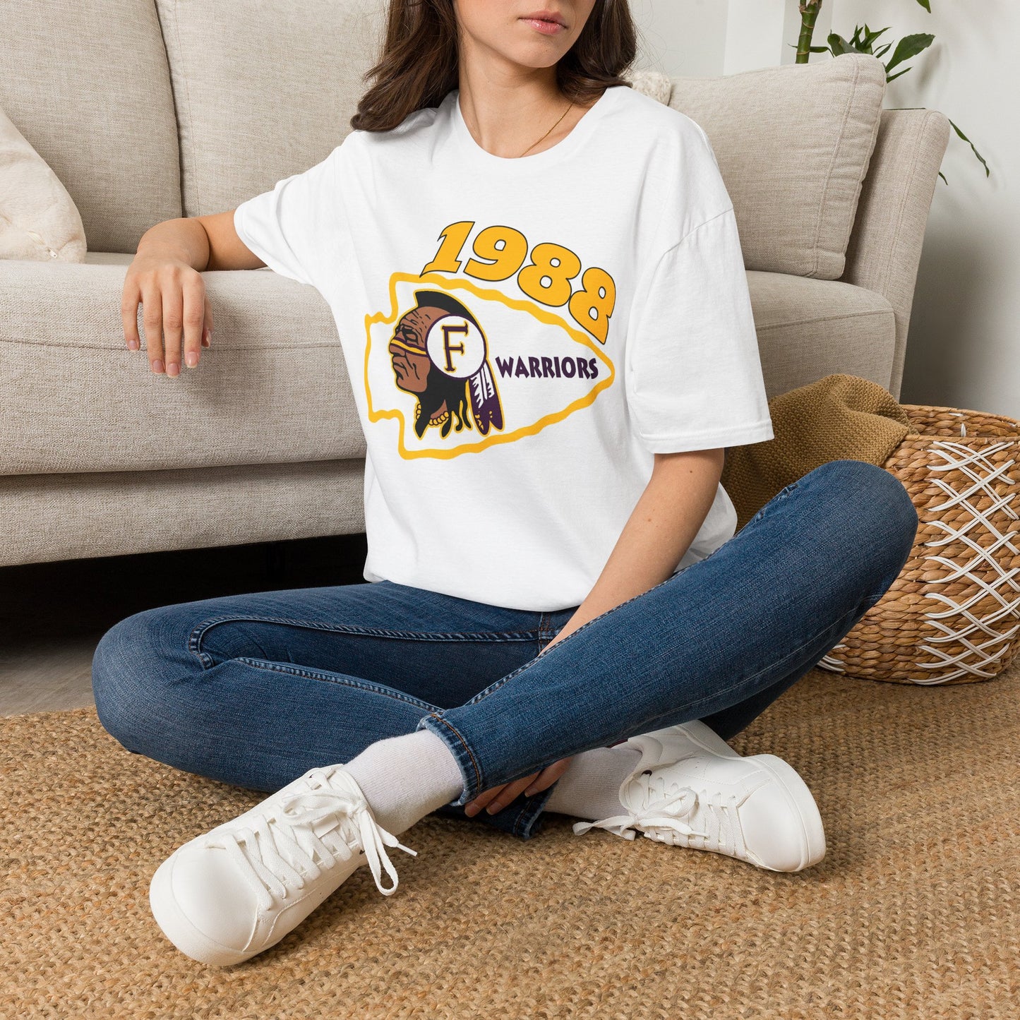 1988 Warriors Vintage Logo T-Shirt