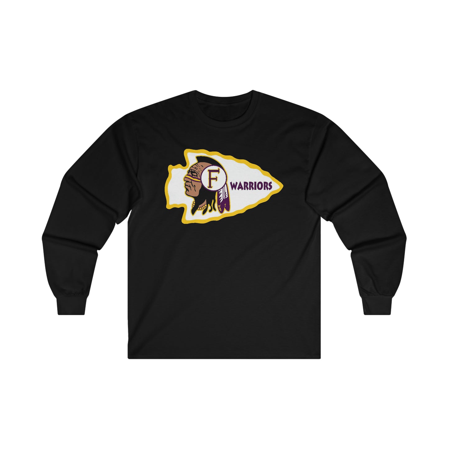 Fresno High Warriors - Men's Long Sleeve Crew Tee SwiftPOD