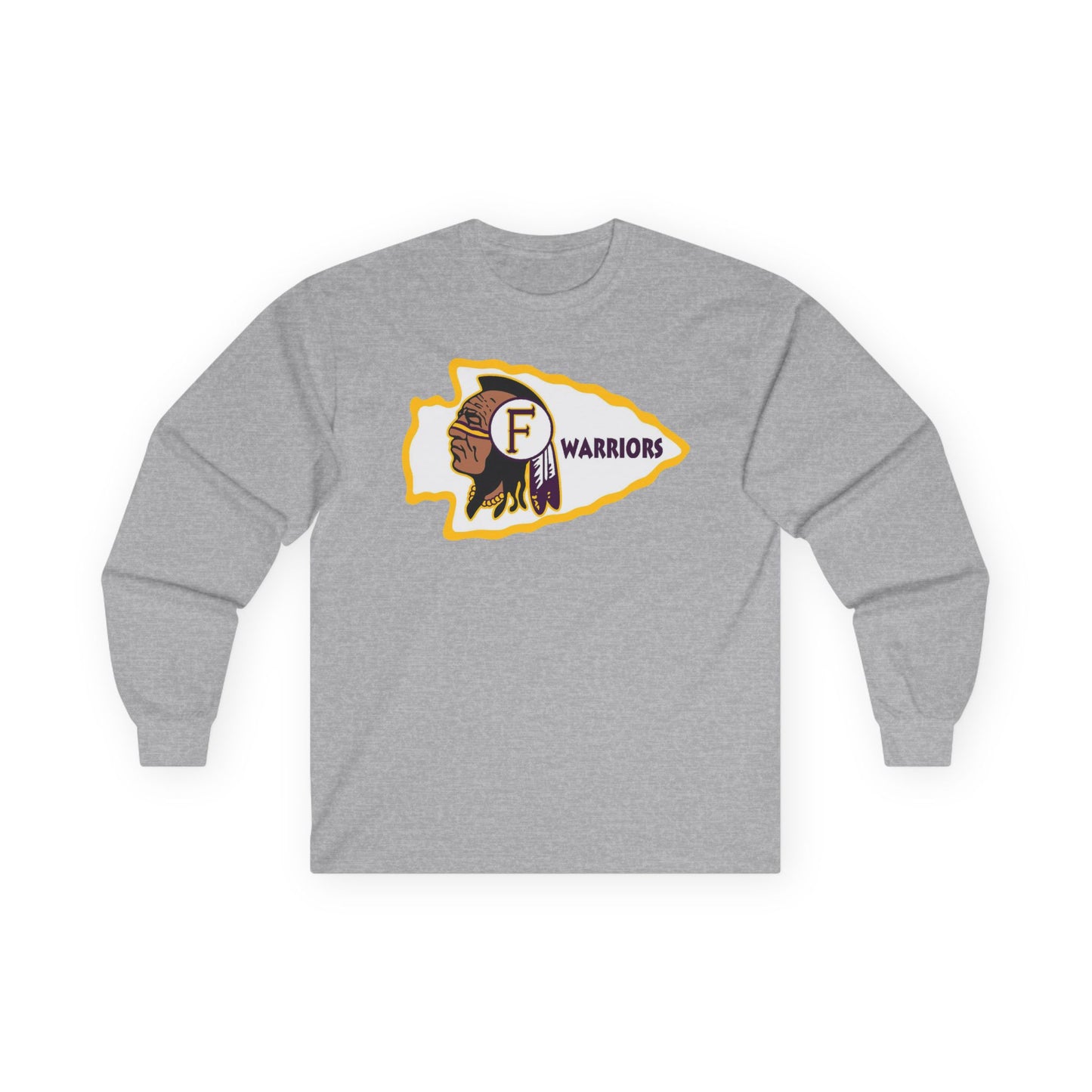 Fresno High Warriors - Men's Long Sleeve Crew Tee SwiftPOD