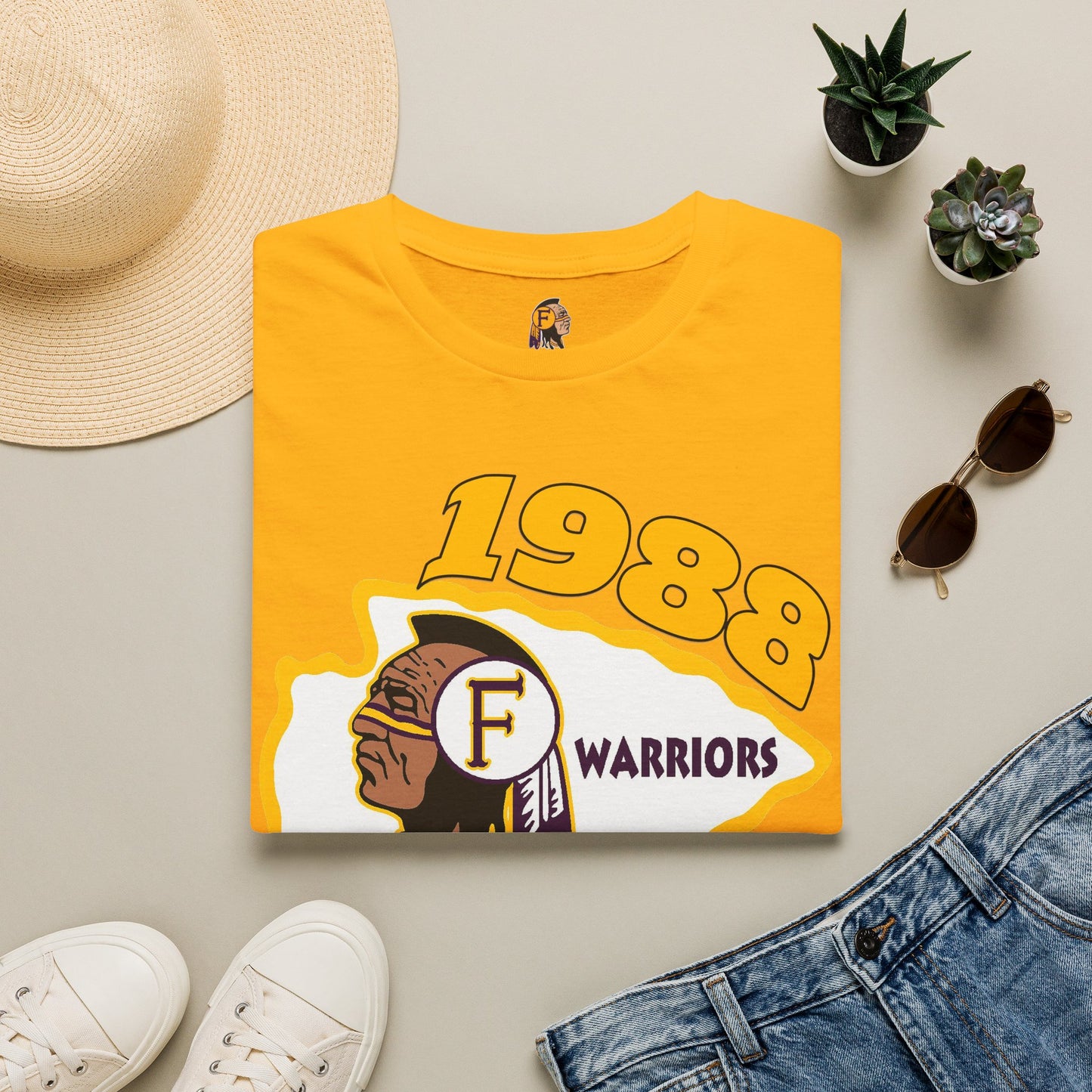 1988 Warriors Vintage Logo T-Shirt