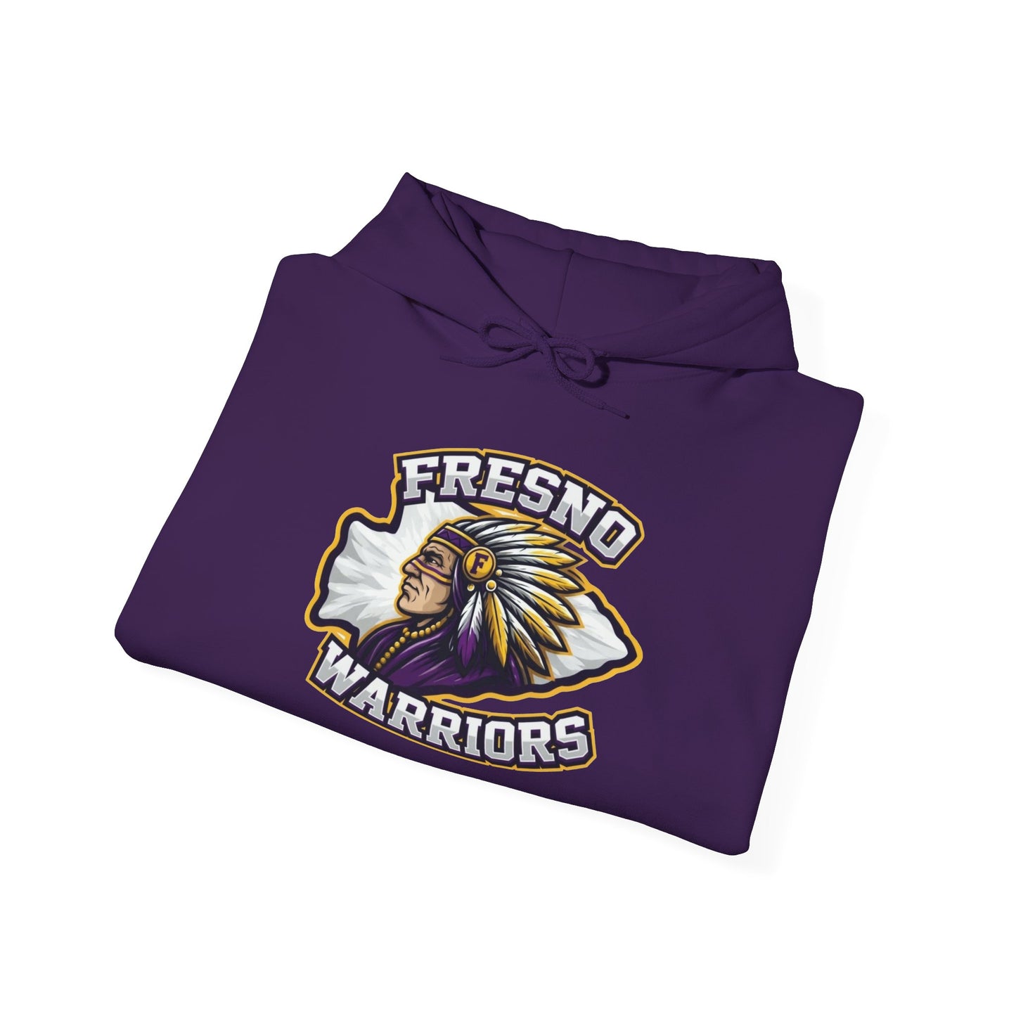 Fresno Warriors Hoodie — Native Chief Arrowhead Logo Pullover