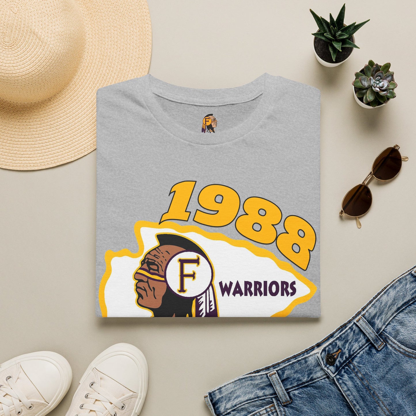 1988 Warriors Vintage Logo T-Shirt