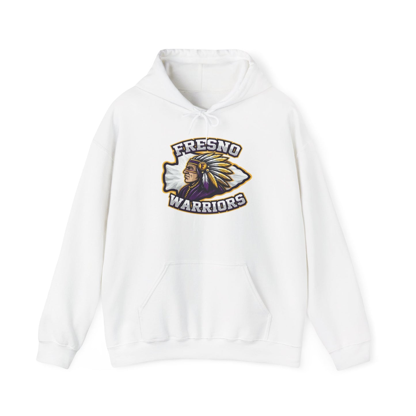Fresno Warriors Hoodie — Native Chief Arrowhead Logo Pullover