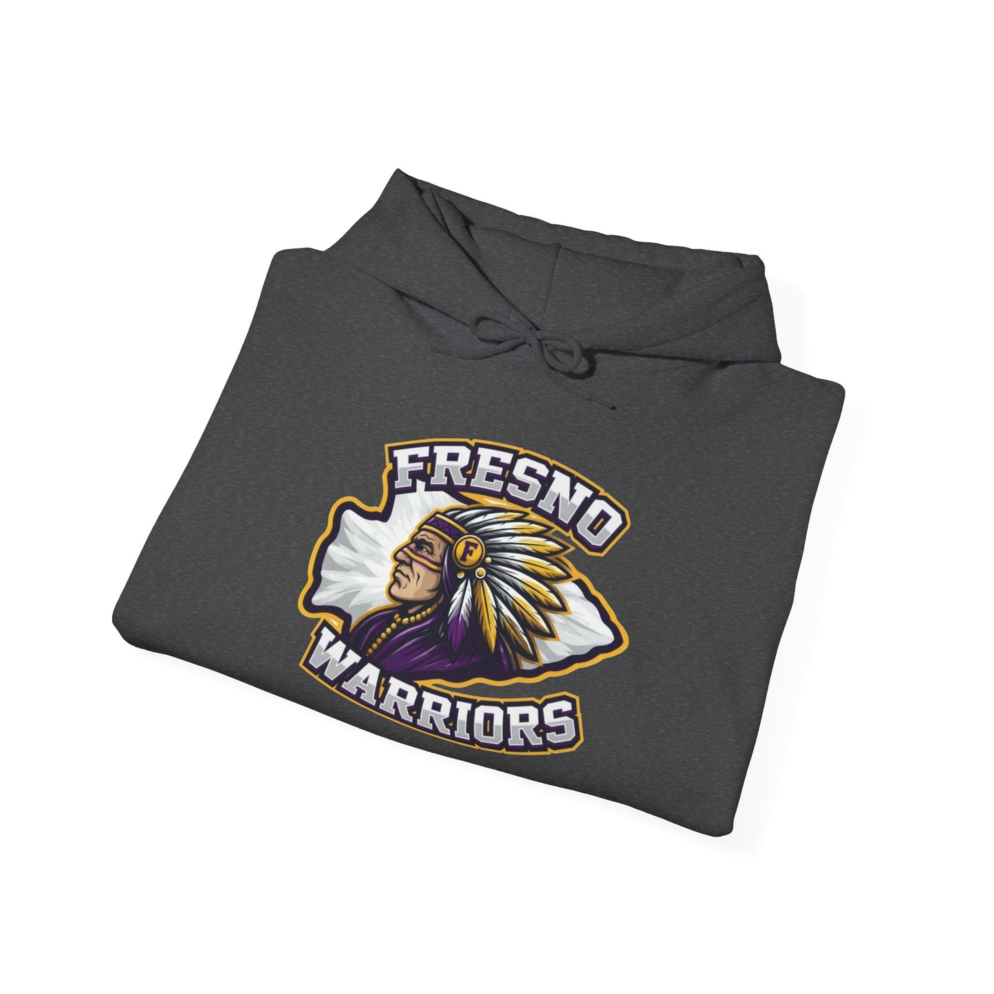 Fresno Warriors Hoodie — Native Chief Arrowhead Logo Pullover
