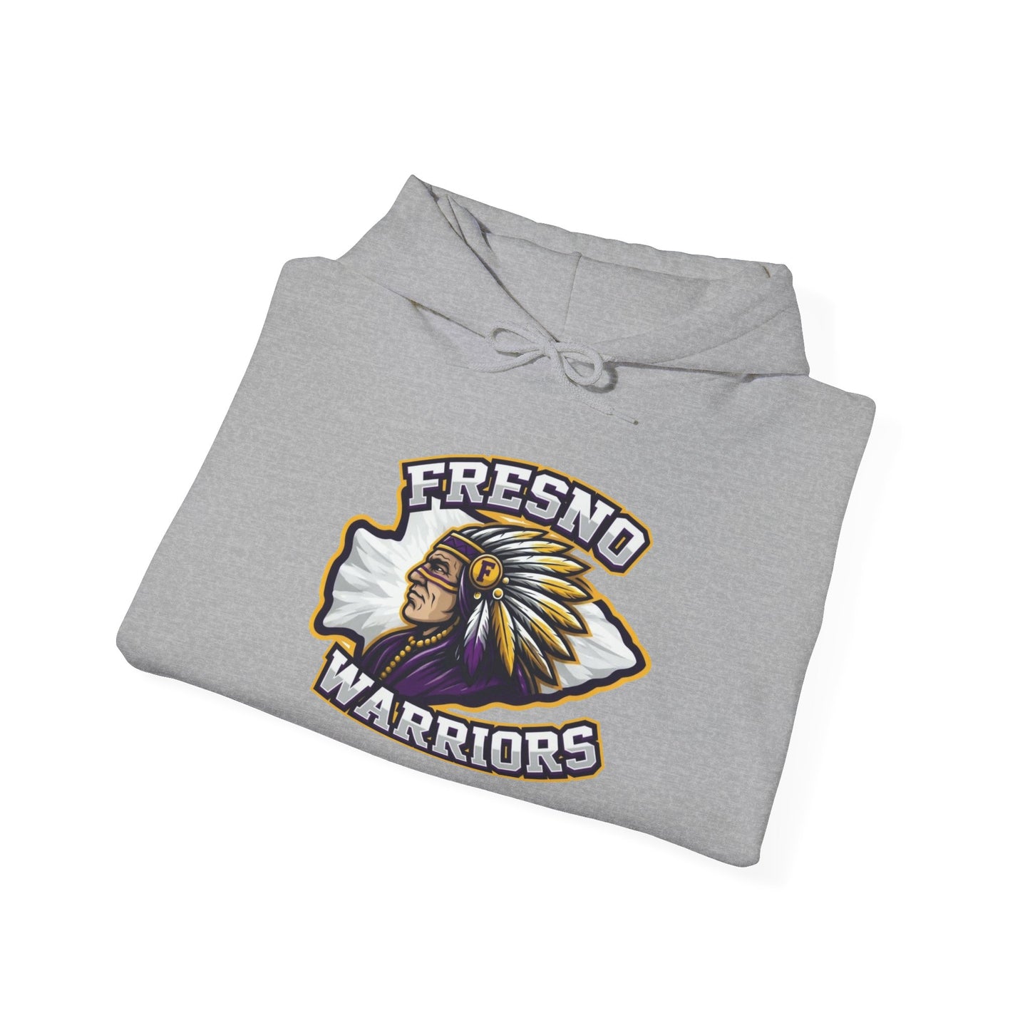 Fresno Warriors Hoodie — Native Chief Arrowhead Logo Pullover