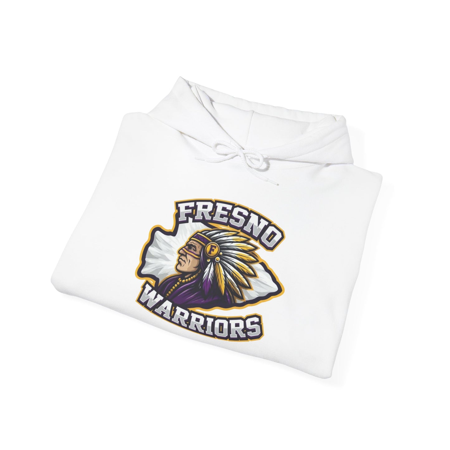 Fresno Warriors Hoodie — Native Chief Arrowhead Logo Pullover