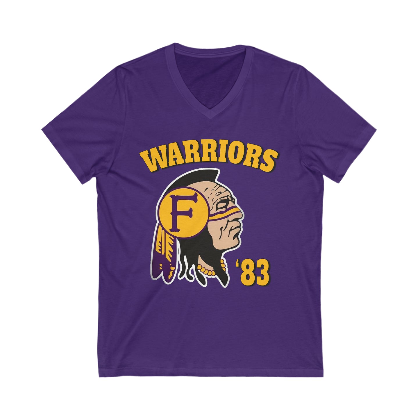 Warriors 83 - Unisex Jersey Short Sleeve V-Neck Tee