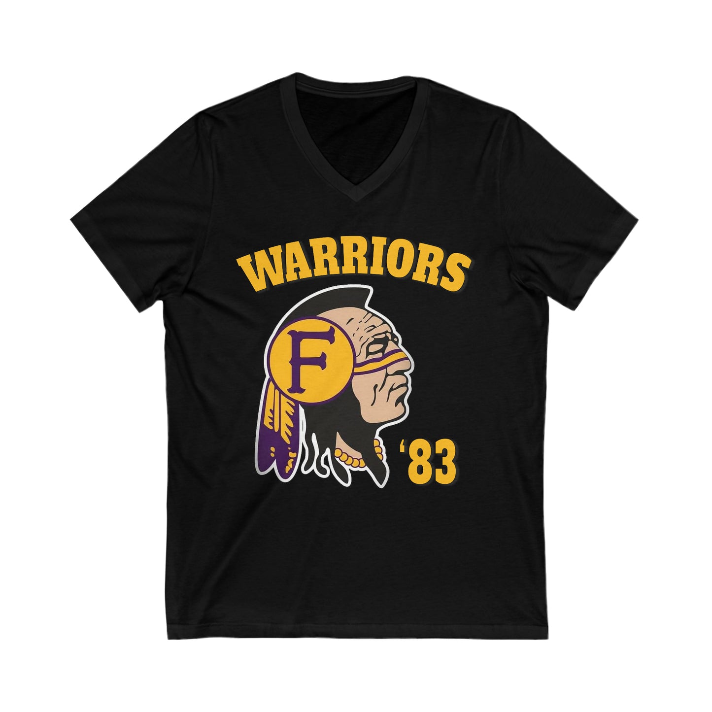 Warriors 83 - Unisex Jersey Short Sleeve V-Neck Tee