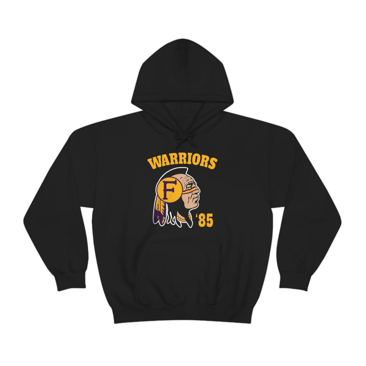 85 Warriors Indian Logo - Unisex Heavy Blend™ Hooded Sweatshirt