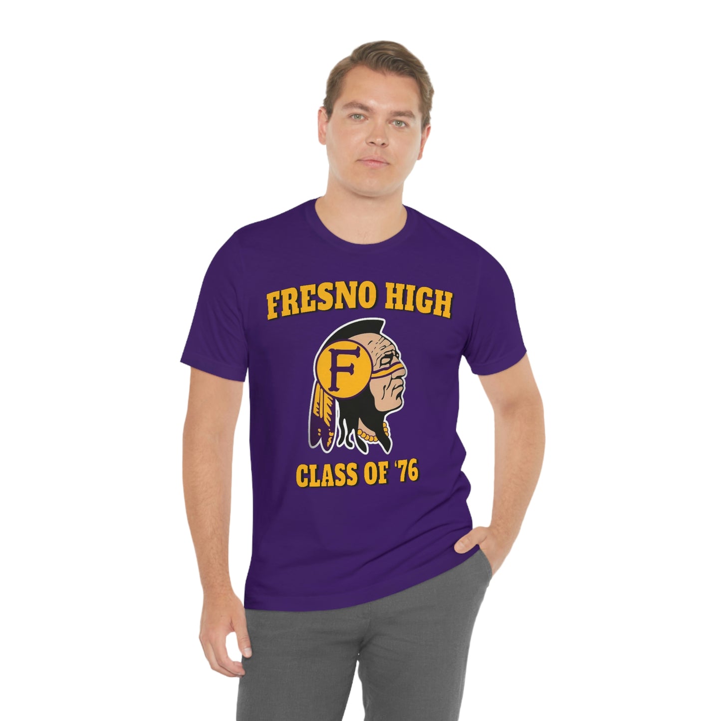 Class of 76 Fresno High - Unisex Jersey Short Sleeve Tee