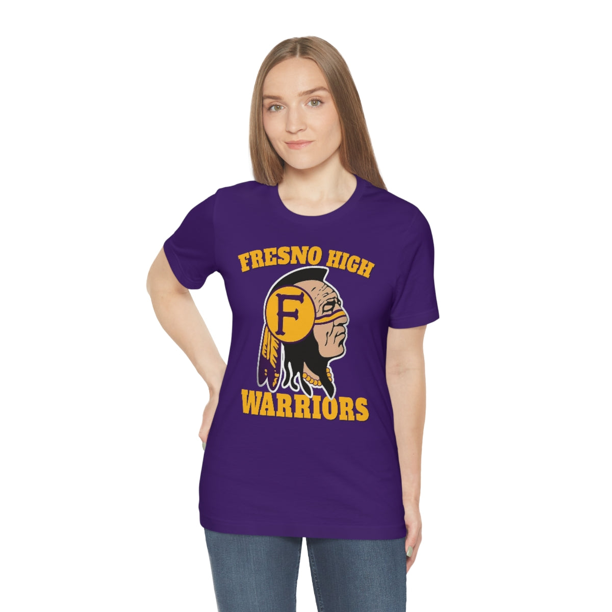 Fresno High Warriors Indian Head 3 - Bella Canvas 3001