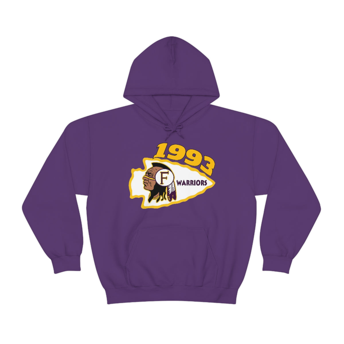 1993 Fresno High Warriors - Unisex Heavy Blend™ Hooded Sweatshirt