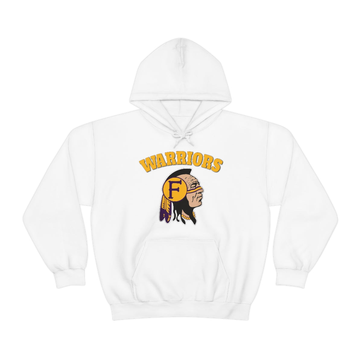 Warriors Indian Head - Unisex Heavy Blend™ Hooded Sweatshirt