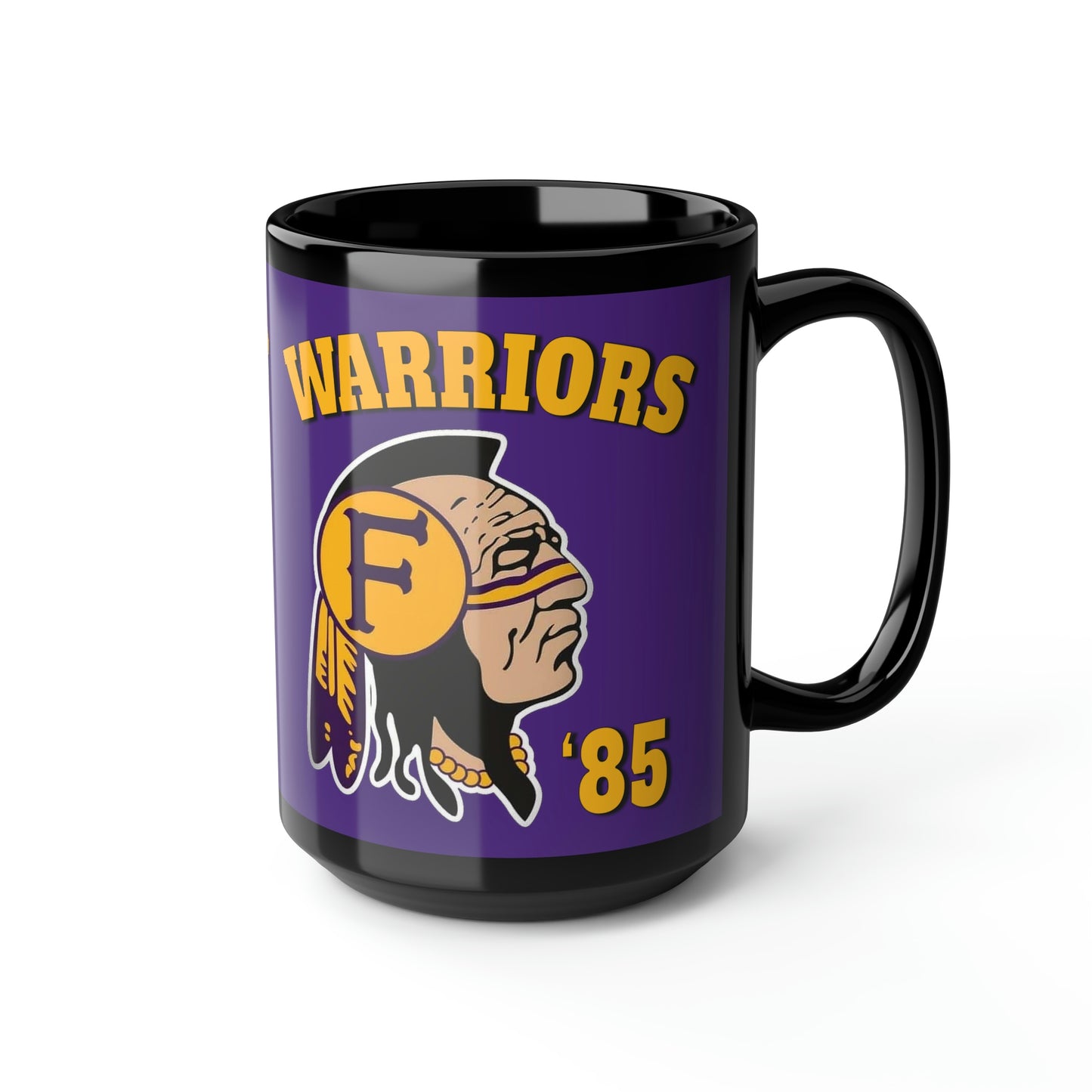 85 Warriors - Black Mug, 15oz