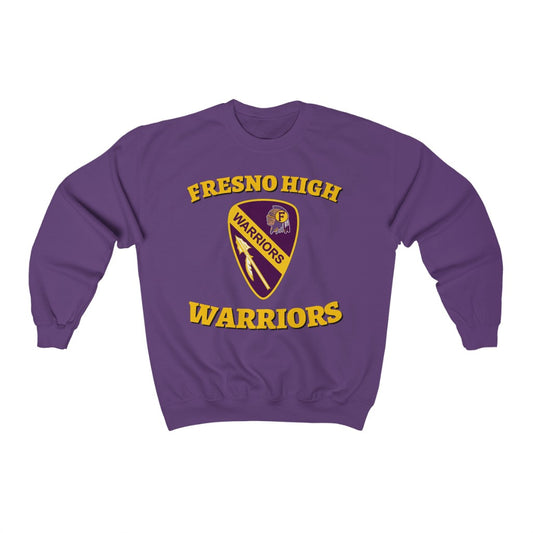 Fresno High Warriors Guitar Pick Gold - Unisex Heavy Blend™ Crewneck Sweatshirt