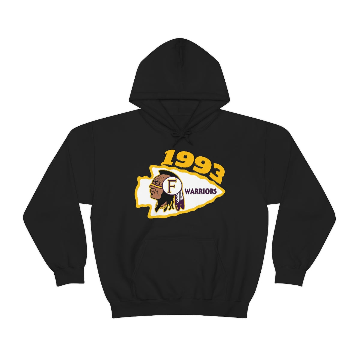 1993 Fresno High Warriors - Unisex Heavy Blend™ Hooded Sweatshirt