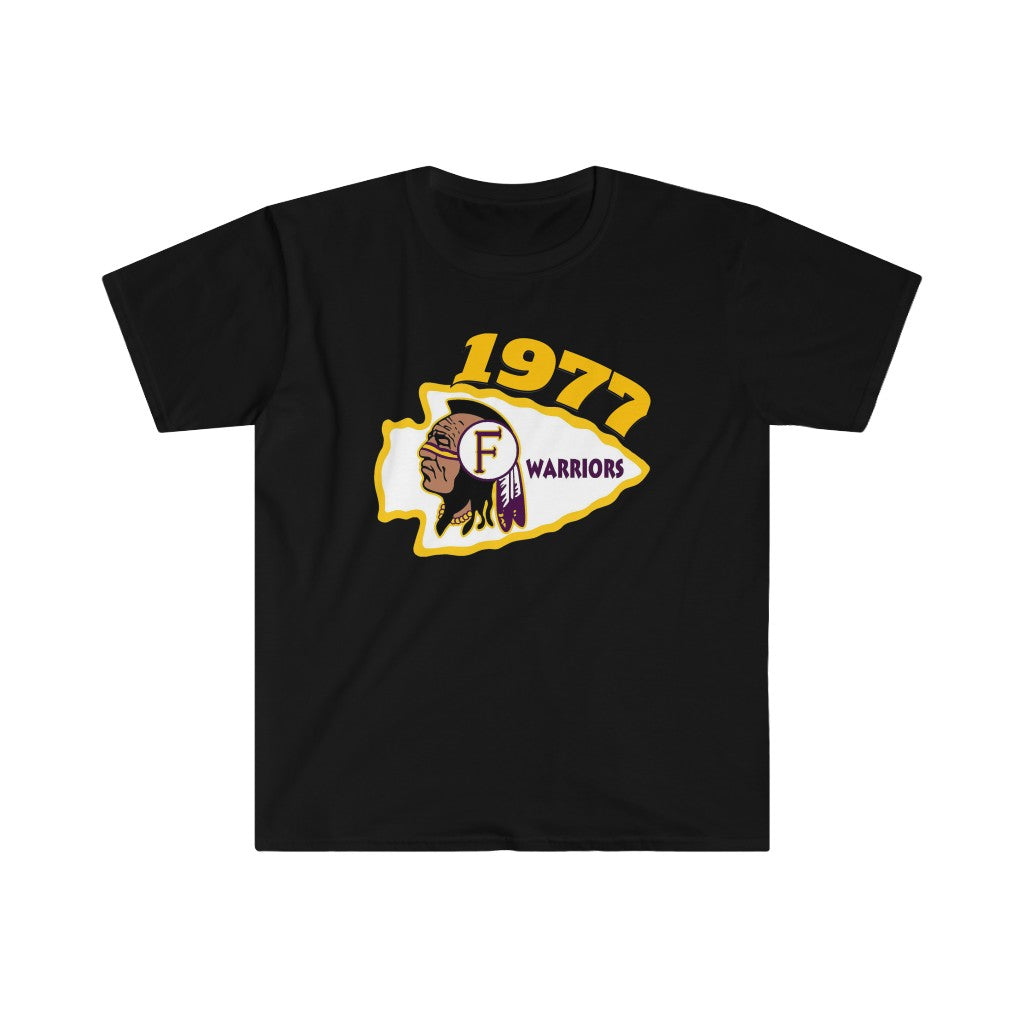 1977 Fresno High Warriors Top Side - Unisex Softstyle T-Shirt